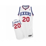 Men's Adidas Philadelphia 76ers #20 Timothe Luwawu Authentic White Home NBA Jersey