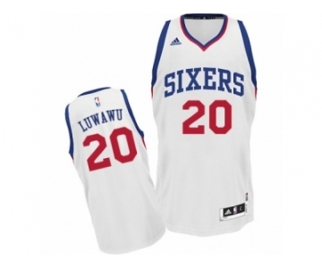 Men's Adidas Philadelphia 76ers #20 Timothe Luwawu Swingman White Home NBA Jersey