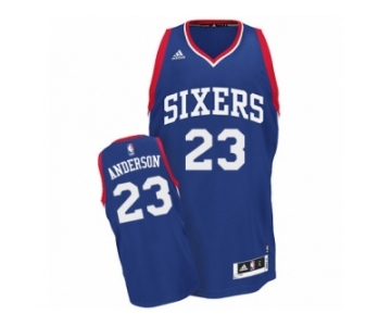 Men's Adidas Philadelphia 76ers #23 Justin Anderson Swingman Royal Blue Alternate NBA Jersey