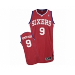 Men's Adidas Philadelphia 76ers #9 Gerald Henderson Authentic Red Road NBA Jersey