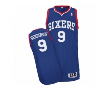 Men's Adidas Philadelphia 76ers #9 Gerald Henderson Authentic Royal Blue Alternate NBA Jersey