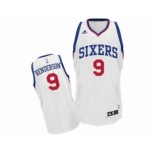 Men's Adidas Philadelphia 76ers #9 Gerald Henderson Swingman White Home NBA Jersey