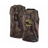 Men's Nike Philadelphia 76ers #0 Justin Patton Swingman Camo Realtree Collection NBA Jersey