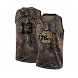 Men's Nike Philadelphia 76ers #13 Wilt Chamberlain Swingman Camo Realtree Collection NBA Jersey