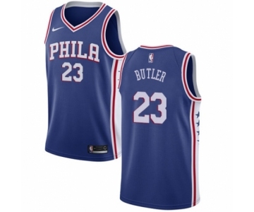 Men's Nike Philadelphia 76ers #23 Jimmy Butler Swingman Blue NBA Jersey - Icon Edition