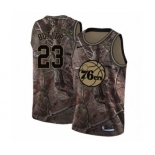 Men's Nike Philadelphia 76ers #23 Jimmy Butler Swingman Camo Realtree Collection NBA Jersey