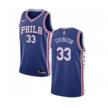 Men's Nike Philadelphia 76ers #33 Robert Covington Swingman Blue Road NBA Jersey - Icon Edition