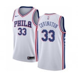 Men's Nike Philadelphia 76ers #33 Robert Covington Swingman White Home NBA Jersey - Association Edition