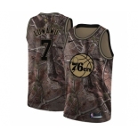 Men's Nike Philadelphia 76ers #7 Timothe Luwawu Swingman Camo Realtree Collection NBA Jersey