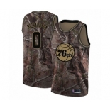 Men's Philadelphia 76ers #0 Josh Richardson Swingman Camo Realtree Collection Basketball Jersey