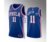 Men's Philadelphia 76ers #11 Jeff Dowtin Jr Royal Icon Edition Stitched Jersey