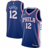 Men's Philadelphia 76ers #12 Tobias Harris Nike Royal 2020-21 Swingman Jersey