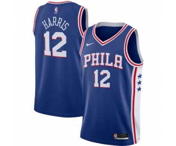 Men's Philadelphia 76ers #12 Tobias Harris Nike Royal 2020-21 Swingman Jersey