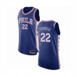 Men's Philadelphia 76ers #22 Mattise Thybulle Authentic Blue Basketball Jersey - Icon Edition