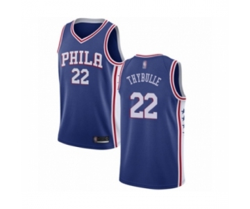 Men's Philadelphia 76ers #22 Mattise Thybulle Swingman Blue Basketball Jersey - Icon Edition