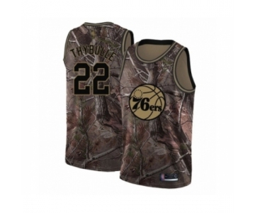 Men's Philadelphia 76ers #22 Mattise Thybulle Swingman Camo Realtree Collection Basketball Jersey