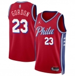 Men's Philadelphia 76ers #23 Eric Gordon Red Statement Edition Stitched Jersey