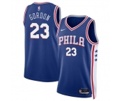 Men's Philadelphia 76ers #23 Eric Gordon Royal Icon Edition Stitched Jersey