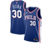 Men's Philadelphia 76ers #30 Adam Bona Royal 2024 Draft Icon Edition Basketball Stitched Jersey