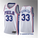 Men's Philadelphia 76ers #33 Robert Covington White Association Edition Stitched Jersey