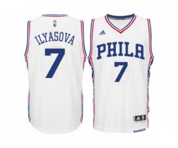 Men's Philadelphia 76ers #7 Ersan Ilyasova adidas White Swingman Home Jersey