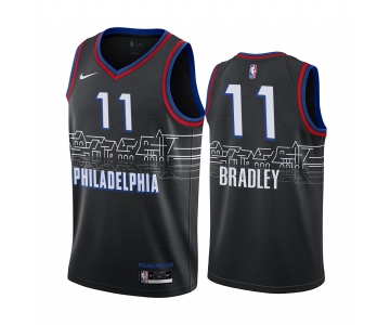 Nike 76ers #11 Tony Bradley Black NBA Swingman 2020-21 City Edition Jersey