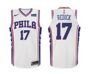 Nike NBA Philadelphia 76ers #17 J.J. Redick Jersey 2017-18 New Season White Jersey