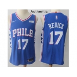 Nike Philadelphia 76ers #17 JJ Redick Blue NBA Authentic Icon Edition Jersey