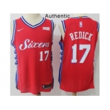 Nike Philadelphia 76ers #17 JJ Redick Red NBA Authentic Statement Edition Jersey