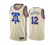 Philadelphia 76ers #12 Tobias Harris Cream NBA Swingman 2020-21 Earned Edition Jersey