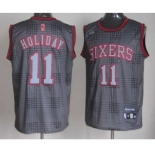 nba philadelphia 76ers #11 holiday blackgrey[2012]