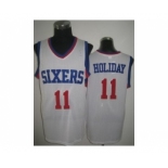 nba philadelphia 76ers #11 holiday white[revolution 30]