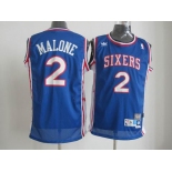 nba philadelphia 76ers #2 malone blue[swingman]