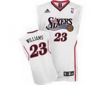 nba philadelphia 76ers #23 williams white