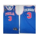 nba philadelphia 76ers #3 allen iverson blue (10th soul swingman)(PHILA)