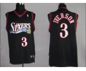 nba philadelphia 76ers# 3 iverson black