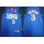 nba philadelphia 76ers #3 iverson blue[10th soul swingman]