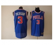 nba philadelphia 76ers #3 iverson blue(fans edition)