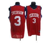 nba philadelphia 76ers #3 iverson red