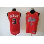 nba philadelphia 76ers #3 iverson red(fans edition)