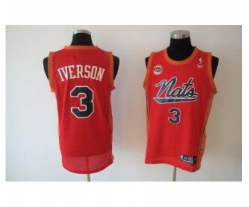 nba philadelphia 76ers #3 iverson red(fans edition)