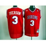 nba philadelphia 76ers #3 iverson red[swingman]