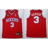 nba philadelphia 76ers #3 iverson red[white number][10th]