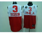 nba philadelphia 76ers #3 iverson( white & red)