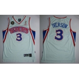 nba philadelphia 76ers #3 iverson white[red sixers][10th]