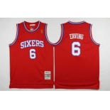 nba philadelphia 76ers #6 erving red[2016 new]