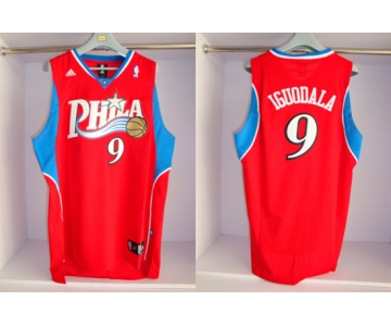 nba philadelphia 76ers #9 iguodaia red[phila](fans edition)