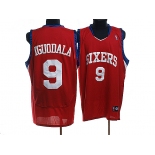 nba philadelphia 76ers #9 iguodala red