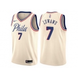 Women Nike Philadelphia 76ers #7 Timothe Luwawu Swingman Cream NBA Jersey - City Edition