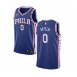 Women's Nike Philadelphia 76ers #0 Jerryd Bayless Swingman Blue Road NBA Jersey - Icon Edition